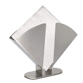 Niciksty Stainless Steel Napkin Holder, Napkin Holder for Tables, Napkin Holder for Kitchen, Modern Napkin Holder, for Worktop, Kitchen, Dining Table, Picnic, Party