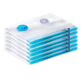 SilverRack Vacuum Bags for Clothes [Pack of 6] in 50 x 70 cm - BPA Free - Vacuum Bags for Clothes, Cushions and Jackets - Storage Vacuum Bags - Vacuum Bags