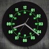 Futchoy Modern Military Pattern LED Wall Clock 24 Hour Display