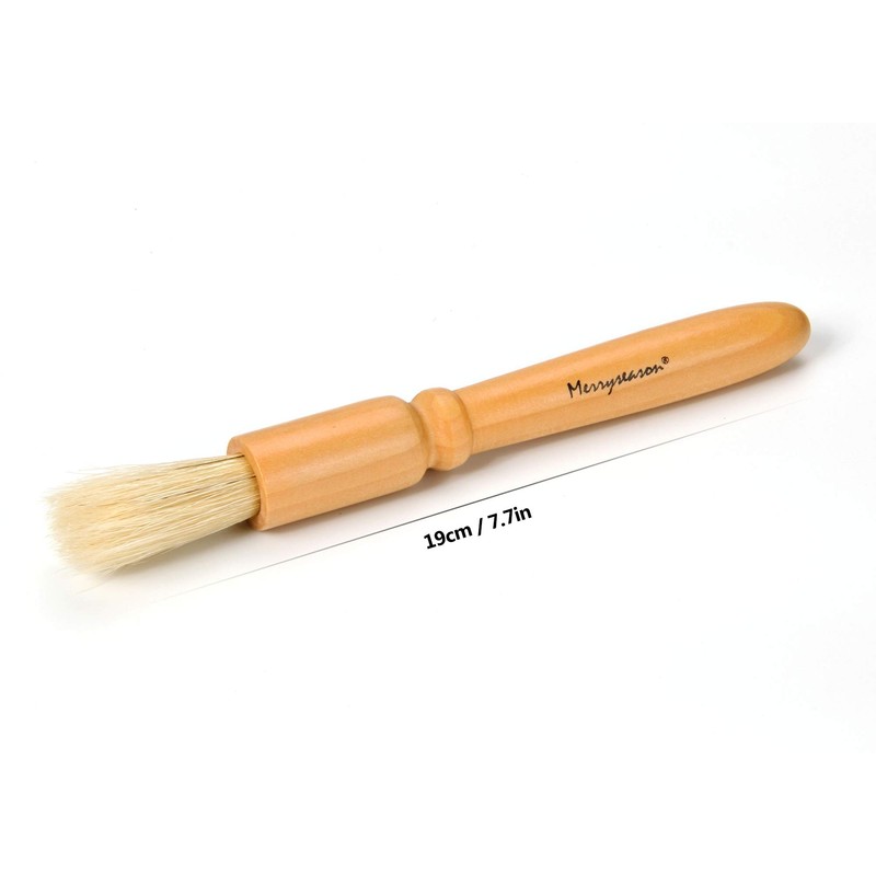 Coffee Grinder Cleaning Brush, Wood Handle & Natural Bristles Wood