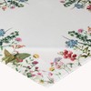 Raebel Tablecloth - White with Print Motif Summer Flowers Easter