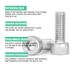 M5-0.8 * 8mm Socket Head Cap Screw, Socket Bolt,304 Stainless