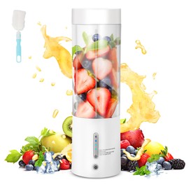 Yagosodee 450ml Portable Blender Personal Size Blender with 6 Blades for Travel Gym Office