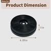 Beaufan 4 Pack CF140 MIZ 0060 Activated Carbon Filter Compatible