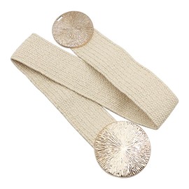 Tiardey Women'S Elastic Vintage Belts Retro Wide Waist Belt Stretchy Cinch Buckle Belt Waistband Decor For Dresses Ladies Wedding