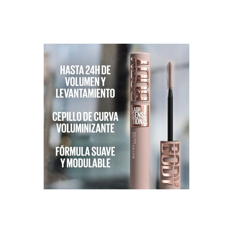Maybelline Body Máscara de pestañas waterproof, volumen y longitud por
