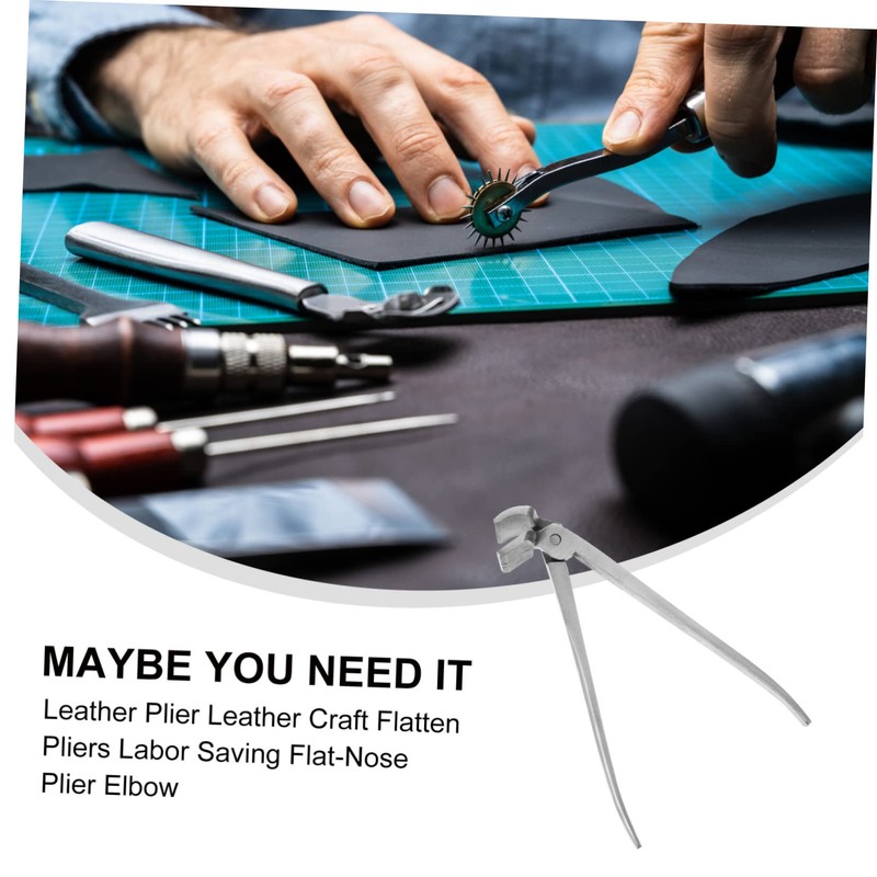 LALAFINA Flat-Nose Plier Leather Craft Flatten Plier Clamp Professional Design