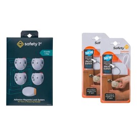 Sistema De 4 Cerraduras Magnéticas Adhesivas Safety 1st Con