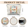 Likjad Mental Health Makeup Bag, Square Breathing Psychology Cosmetic Bags