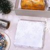 Whaline Christmas Cellophane Wrap Roll Silver Snowflake Clear Wrapping Paper