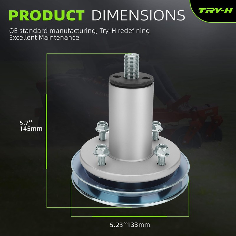 Try-H 51528000 Mower Deck Spindle for Ariens Edge Ikon-X, Ikon-XL,