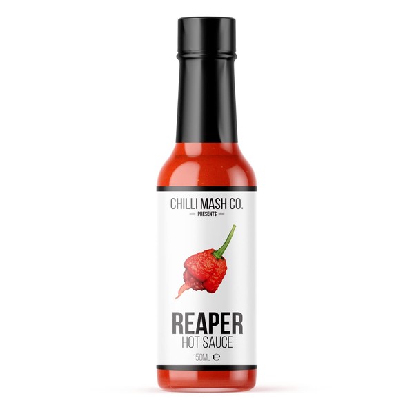 Carolina Reaper Hot Chilli Sauce | Chilli Mash Company | Worlds Hottest Chilli - Mind Blowing Heat - Endless Flavour | 150 ml