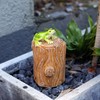 Niwhydi Outdoor Key Hider - Green Resin Frog Stump Key