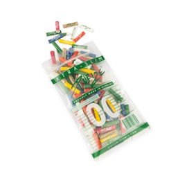 PURIZE® Activated Carbon Filter Xtra Slim Size - 100 PE Bags - Diameter 5.9 mm Premium Filter - Activated Carbon on Coconut Base Colour Mix