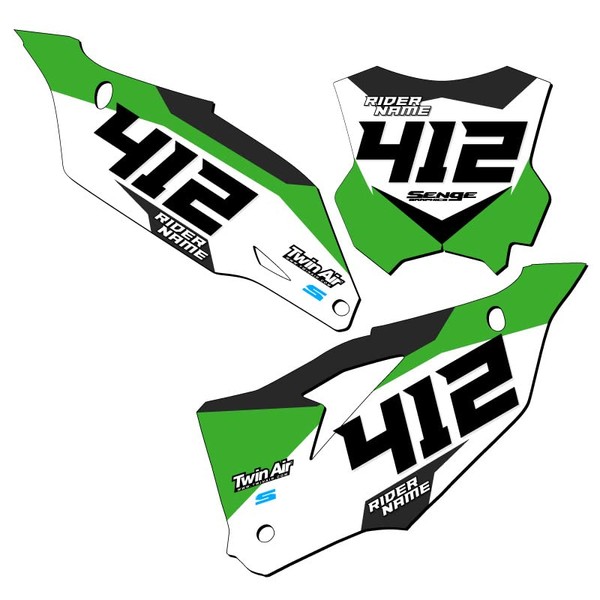 2019-2023 KX 450 SG63 Custom MX Number Plates Senge Graphics