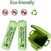 16 Packs Solar Lights AA Batteries 1.2Vots 400mah Ni-MH,Rechargeable Double