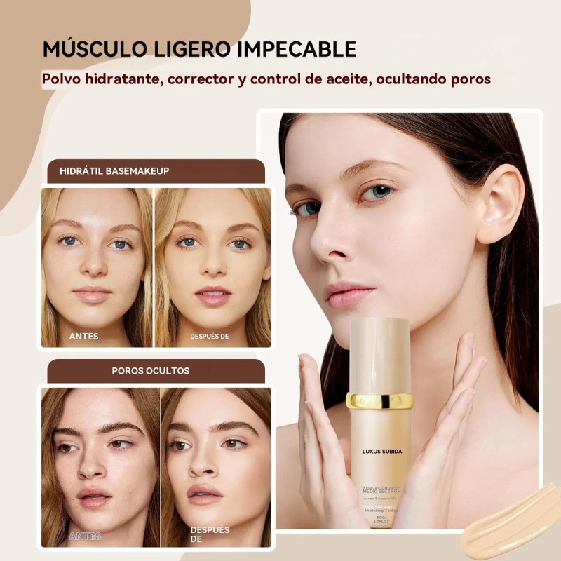 Re Base De Maquillaje Rise Luxus Ultrablend 4 En 1