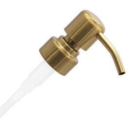 ALTGLAS Stainless Steel Soap Pump 'Zagreb' as Replacement for Liquid Hand Soap Dispensers (Brushed Gold) - Fits e.g. Jack Bottle