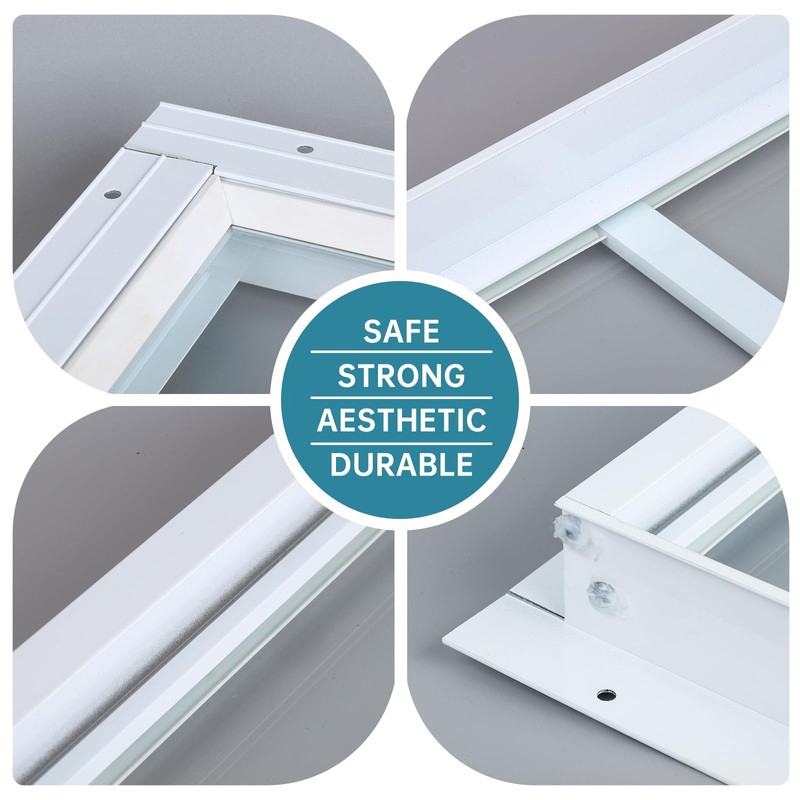Melkus Shed Window 10"x29" 2 Pack Transom Window Fixed Design