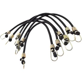 Tensor de Equipaje con Ganchos Correa Cuerdas elásticas elásticas Correa de Amarre Extensor Ajustable para Acampar 10 Piezas Correas de Equipaje Cuerda elástica Correa elástica