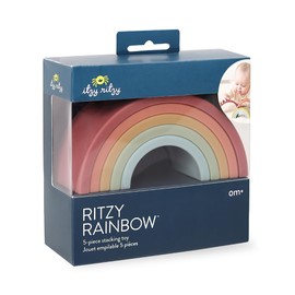 Itzy Ritzy Itzy Ritzy Rainbow Stacker Toy - Includes 5 Arches for Stacking; Helps Develop Hand-Eye Coordination; Rainbow