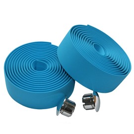 KINGOU Light Blue EVA Road Bike Handlebar Tape Cycling Bar Tape Wraps - 2PCS Per Set
