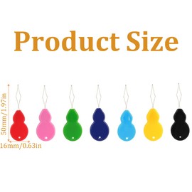 Needle Threader, 20 PCS Needle Threader Gourd Shaped, Easy to Insert Hand Sewing Needles, Used for Hand Sewing Cross Stitch Repair Clothing ，Assorted Colors Designed ，for Mending Clothes