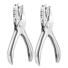 2 PCS Hole Punch,1/4 Inch Single Hole Puncher with 8-Sheet Capacity,Durable One Hole Paper Punch,Create Circle Hole Punch for Crafts,Gift Tags,Tickets & Scrapbooks by YUIOASE