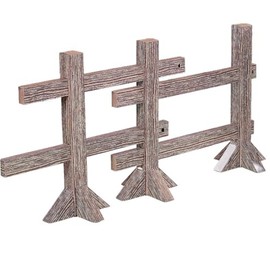 Fun Express Split Rail Fence Post Set for Party - Western Party Decor - VBS Vacation Bible School Supplies/Decor