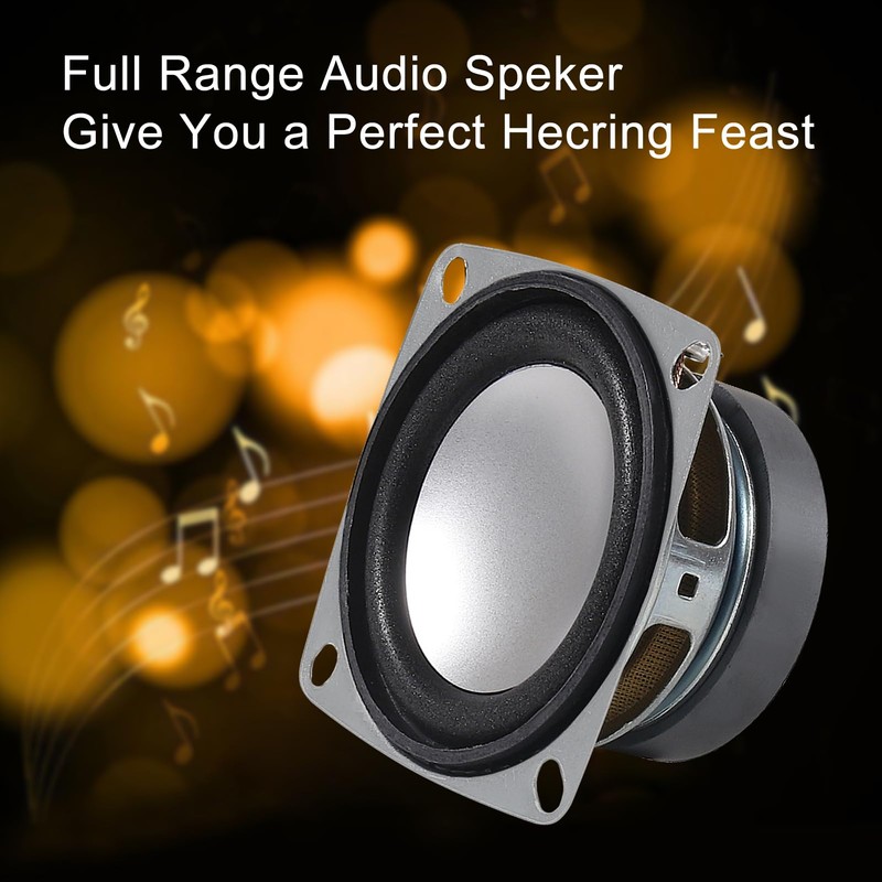 AITRIP 2PCS 2" 4Ohm 3W Full Range Audio Speaker Stereo