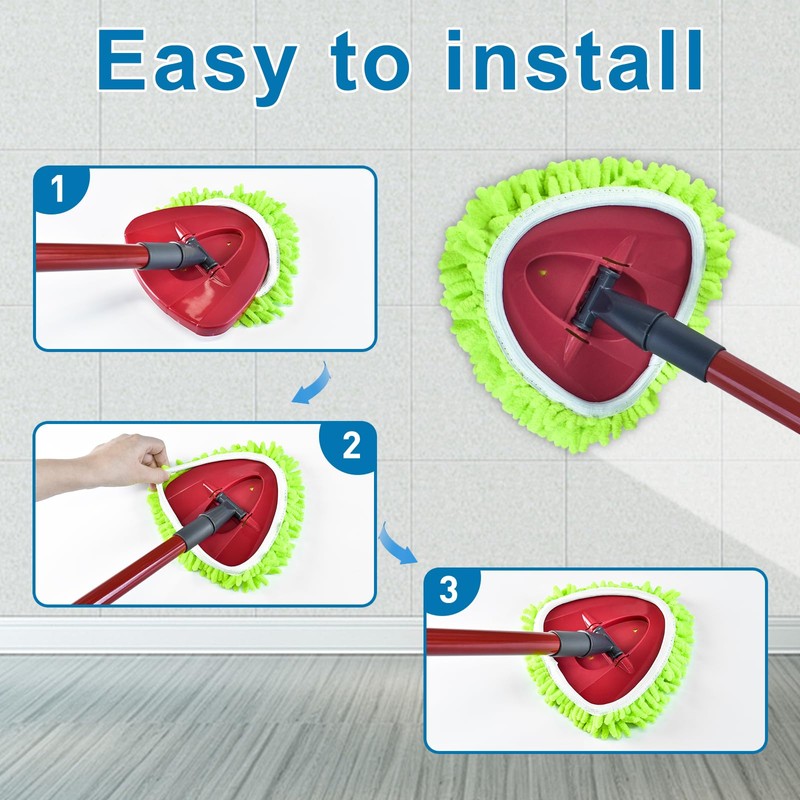 Yuunaie Spin Mop Heads Replacements for Ocedar Easywring 1 Tank