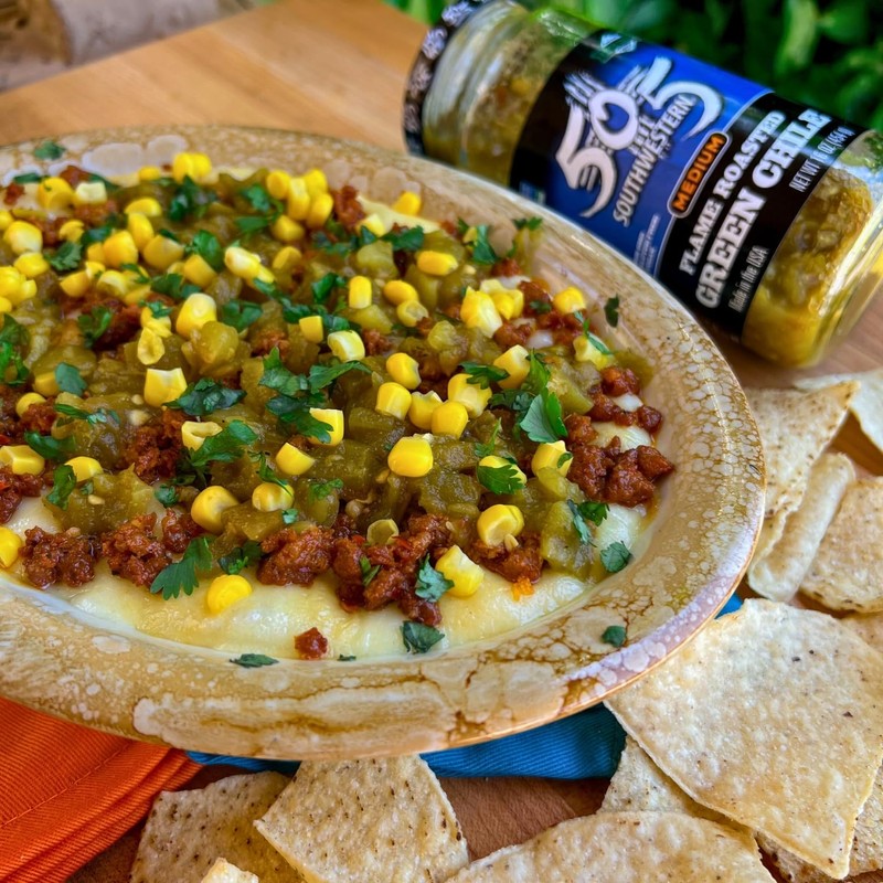 505 Southwestern Medium Flame Roasted Hatch Valley Green Chiles, 40