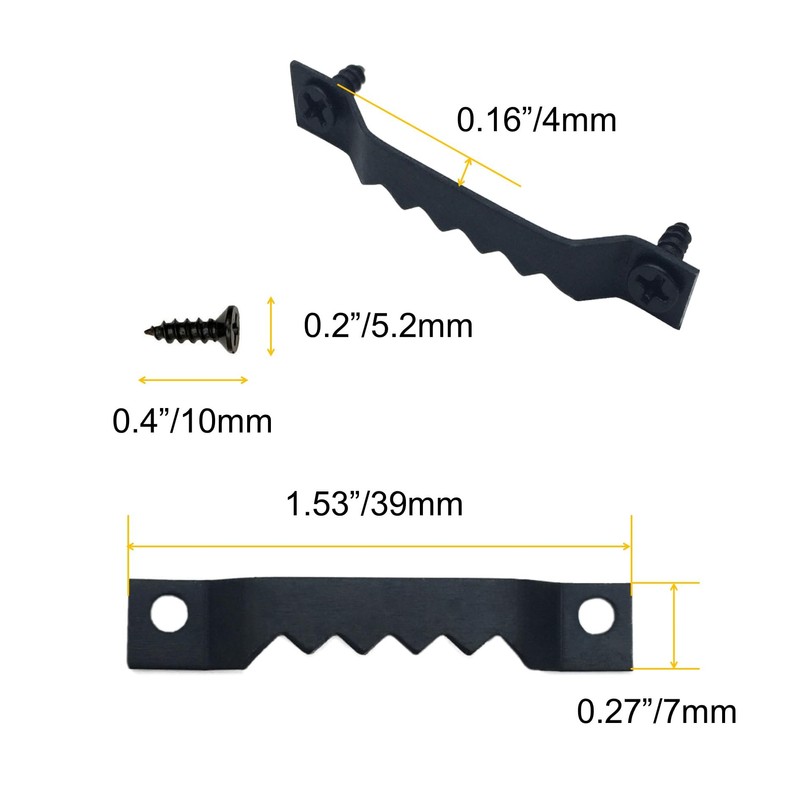EesTeck 50 Pack Small Sawtooth Picture Hangers - Steel Picture