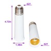 E26 Socket Extender,12CM/4.72 Inch Socket Extension Adapter,Lamp Holder Adapter (4