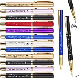 Fuutreo Christian Bible Verse Ballpoint Pen Inspirational Quotes Pens Motivational Scripture Pens for Adults Church Religious Christmas Appreciation Gift Pastor Men Women Sunday School Gift(100 Pcs)