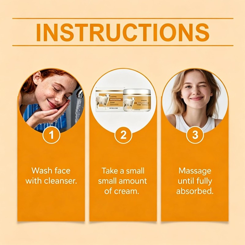 Sheep Placenta Cream，Extract Activity Collagen，Face Instant Repairing Creams，Deep Hydration，Reduce Wrinkles