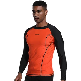 DEMMET Men's surfsuits, Summer Long-Sleeved Swimsuits, Sunscreen UPF 50+ Quick-Drying Swimsuits for Swimming, surf Wetsuit Tops
