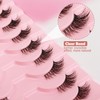 ELNX Half Lashes, 10 Pairs Natural Cat Eye Lashes Half