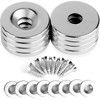 MIN CI 8 Pack Neodymium Magnet, 18x3mm Strong Magnets Hole