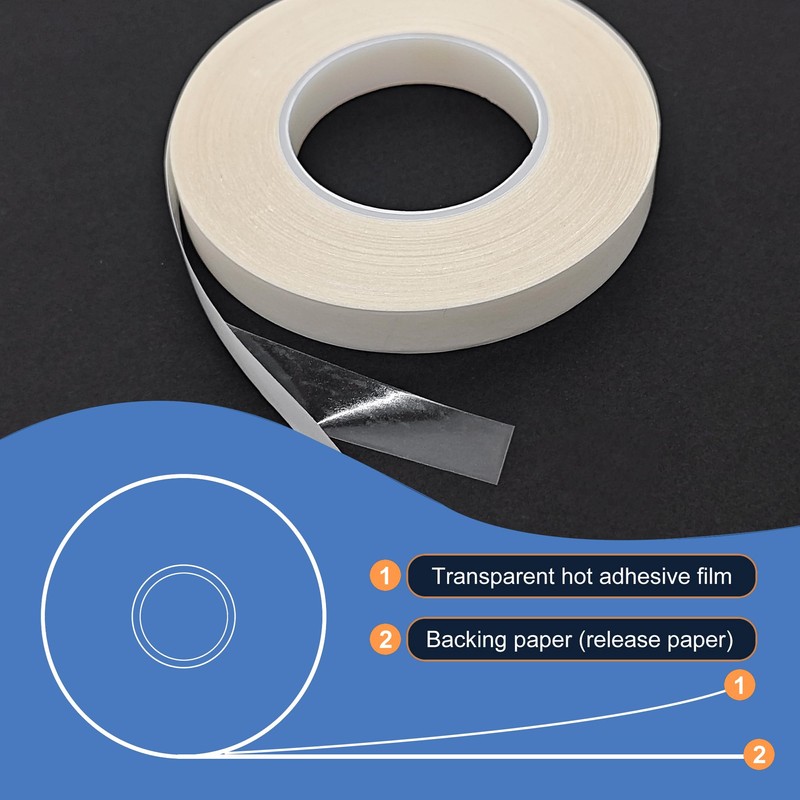 KEPAIBOS Double Sided Iron On Adhesive Hem Tape with Backing