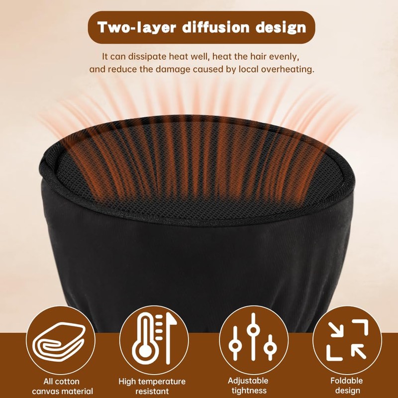 Hair Dryer Diffuser Sock Universal Difuser Cap for Hair Dryer