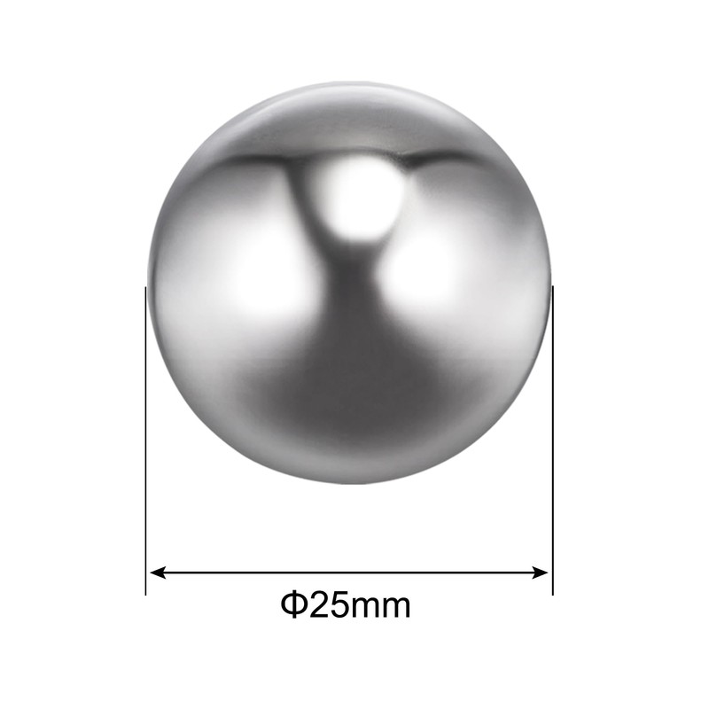 sourcing map 2pcs 25mm 201 Stainless Steel Bearing Balls G200