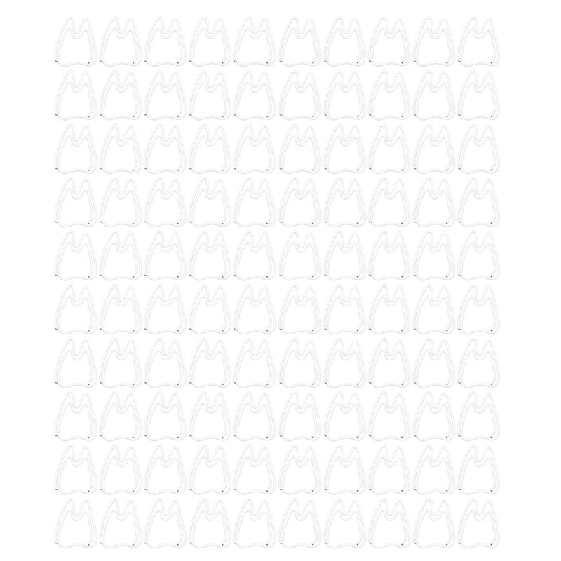 Paper Clips, 100 Pieces Tooth Shaped Paper Clips, Memo Note