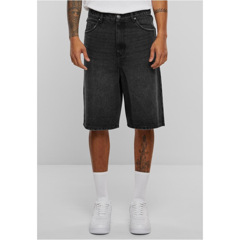 Urban Classics Men's Shorts, Black Washed