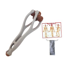 Sharplace Finger Wrist and Hand Massager Hand Massage Roller Tools Finger Joints Double Rollers for Relax Joint Relax Men Women, Gray