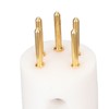 5 Pin Turntable Plug Connector Red Copper Gold Plating Nickel