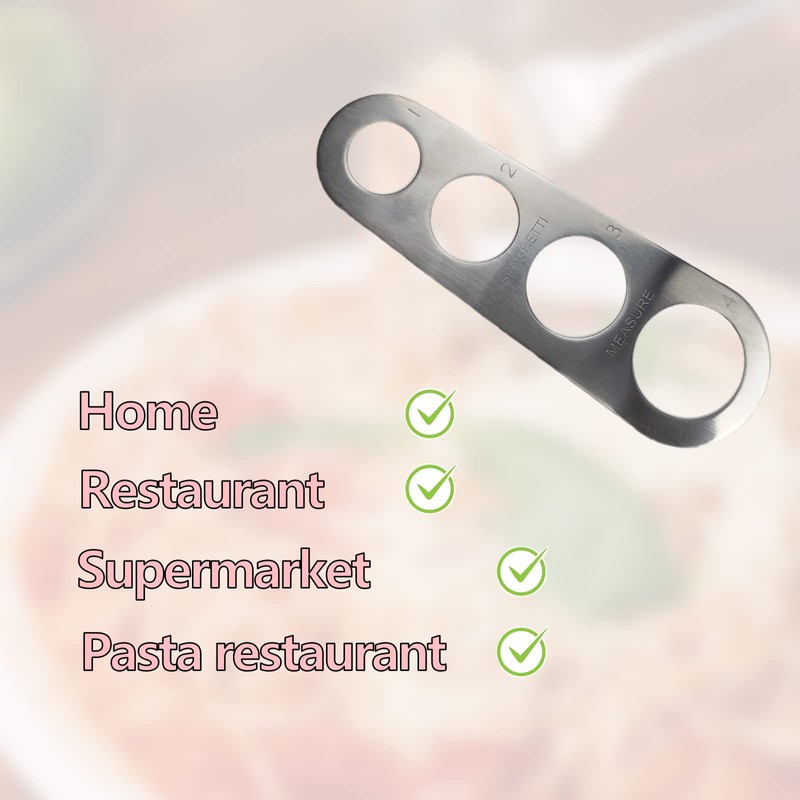 ZoeTekway Stainless Steel Spaghetti Measuring Tool with 4 Measuring Holes