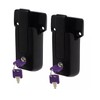 2- Keyed Alike Black Locking Cargo Trailer Fits Cambar Door