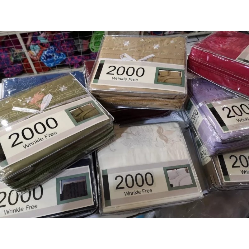 6 Jgos. De Sábana 2000 Hilos Individual, Colores A Elegir