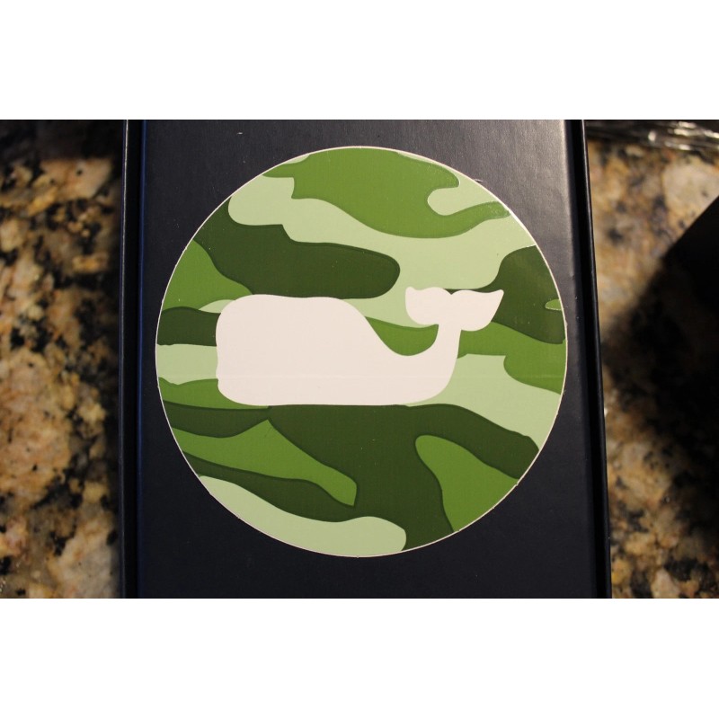 NEW Vineyard Vines Circle with White Whale Camouflage Camp Round